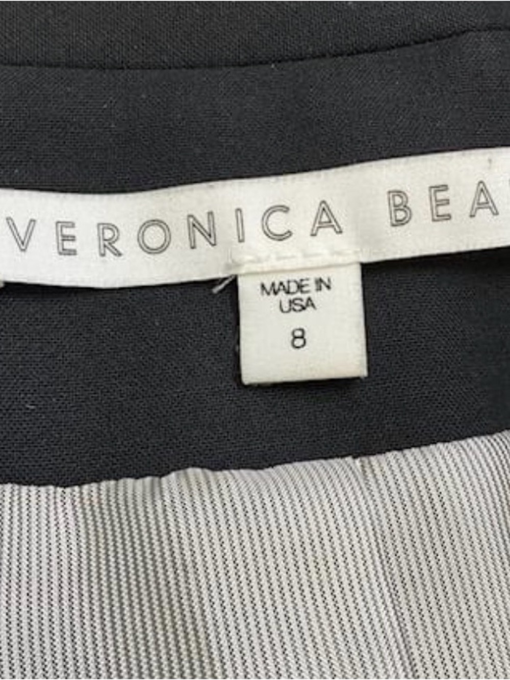 Veronica Beard Military Colorblock Dickey Jacket Black Army Green Wool Size 8 - Picture 12 of 14